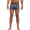 imageadidas Mens Stretch Cotton Boxer Brief Underwear 3Pack 2020Onix GreyBlackGreyPerformance