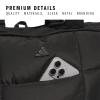 imageadidas Quilted All Me Puffer Tote Bag for Women Large Crossbody with Shoulder Strap Chalky Brown One SizeBlack