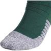 imageadidas Unisex Adizero Football Socks 1 Pair Cushioned Crew for Men Women Kids Team SportsDark GreenWhite