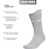 imageadidas Unisex Adizero Football Socks 1 Pair Cushioned Crew for Men Women Kids Team SportsMid GreyWhite  20