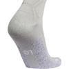 imageadidas Unisex Adizero Football Socks 1 Pair Cushioned Crew for Men Women Kids Team SportsMid GreyWhite  20