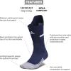 imageadidas Unisex Adizero Football Socks 1 Pair Cushioned Crew for Men Women Kids Team SportsNavy BlueWhite