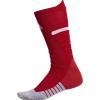 imageadidas Unisex Adizero Football Socks 1 Pair Cushioned Crew for Men Women Kids Team SportsPower RedWhite