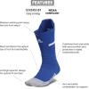imageadidas Unisex Adizero Football Socks 1 Pair Cushioned Crew for Men Women Kids Team SportsTeam Royal BlueWhite