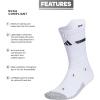 imageadidas Unisex Adizero Football Socks 1 Pair Cushioned Crew for Men Women Kids Team SportsWhiteBlack  20