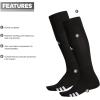 imageadidas Unisex Rivalry Field Compression Sport Socks for Men Women Athletic Socks MoistureWicking NCAA Compliant 2PackBlackWhite