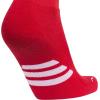 imageadidas Unisex Rivalry Field Compression Sport Socks for Men Women Athletic Socks MoistureWicking NCAA Compliant 2PackPower RedWhite2