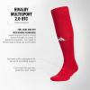 imageadidas Unisex Rivalry Field Compression Sport Socks for Men Women Athletic Socks MoistureWicking NCAA Compliant 2PackPower RedWhite2