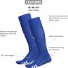 imageadidas Unisex Rivalry Field Compression Sport Socks for Men Women Athletic Socks MoistureWicking NCAA Compliant 2PackRoyal BlueWhite