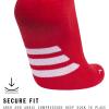 imageadidas Unisex Rivalry Soccer Socks 2Pack OvertheCalf Athletic Fit for Men ampamp WomenPower RedWhite20