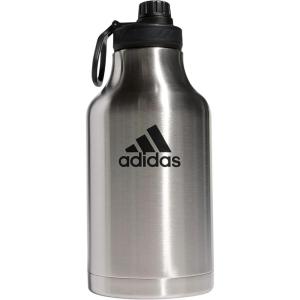 imageadidas 2 Liter 62 Oz Metal Water Bottle HotCold DoubleWalled Insulated 188 Stainless SteelStainless SteelBlack