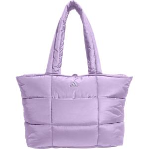 imageadidas Quilted All Me Puffer Tote Bag for Women Large Crossbody with Shoulder Strap Chalky Brown One SizePowder Plum Purple