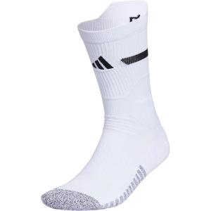 imageadidas Unisex Adizero Football Socks 1 Pair Cushioned Crew for Men Women Kids Team SportsWhiteBlack  20