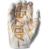 imageadidas Adizero 13 Football Receiver GlovesWhiteMetallic Gold
