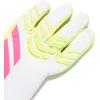 imageadidas Predator League Fingersave Goalie Soccer GlovesWhiteLucid LemonLucid Pink