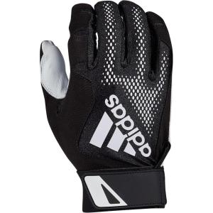 imageadidas Diamond King 30 Leather Batting GloveBlackWhite