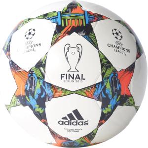 imageadidas Performance Finale Berlin Capitano Soccer Ball2015 WhiteSolar BlueFlash Green