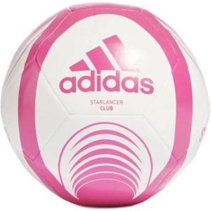 imageadidas Unisex Starlancer Club Soccer BallPink  White