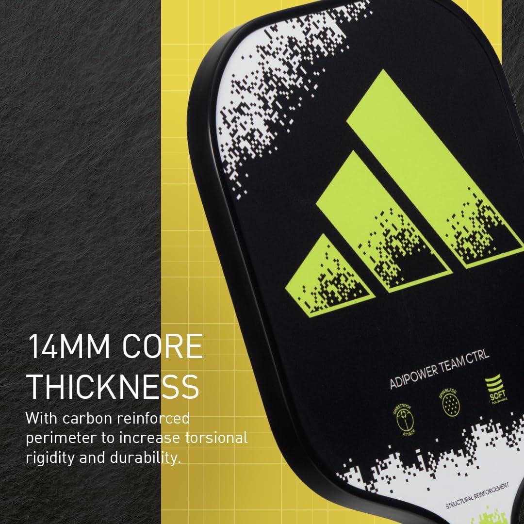 imageAdidas Adipower Pickleball Paddle 24k Aluminized Carbon3k Carbon SurfaceClassic Multilayer ConstructionHD Polypropylene Honeycomb CoreFeaturing SpinbladeUSAPA Approved2023 Adipower Team CTRL