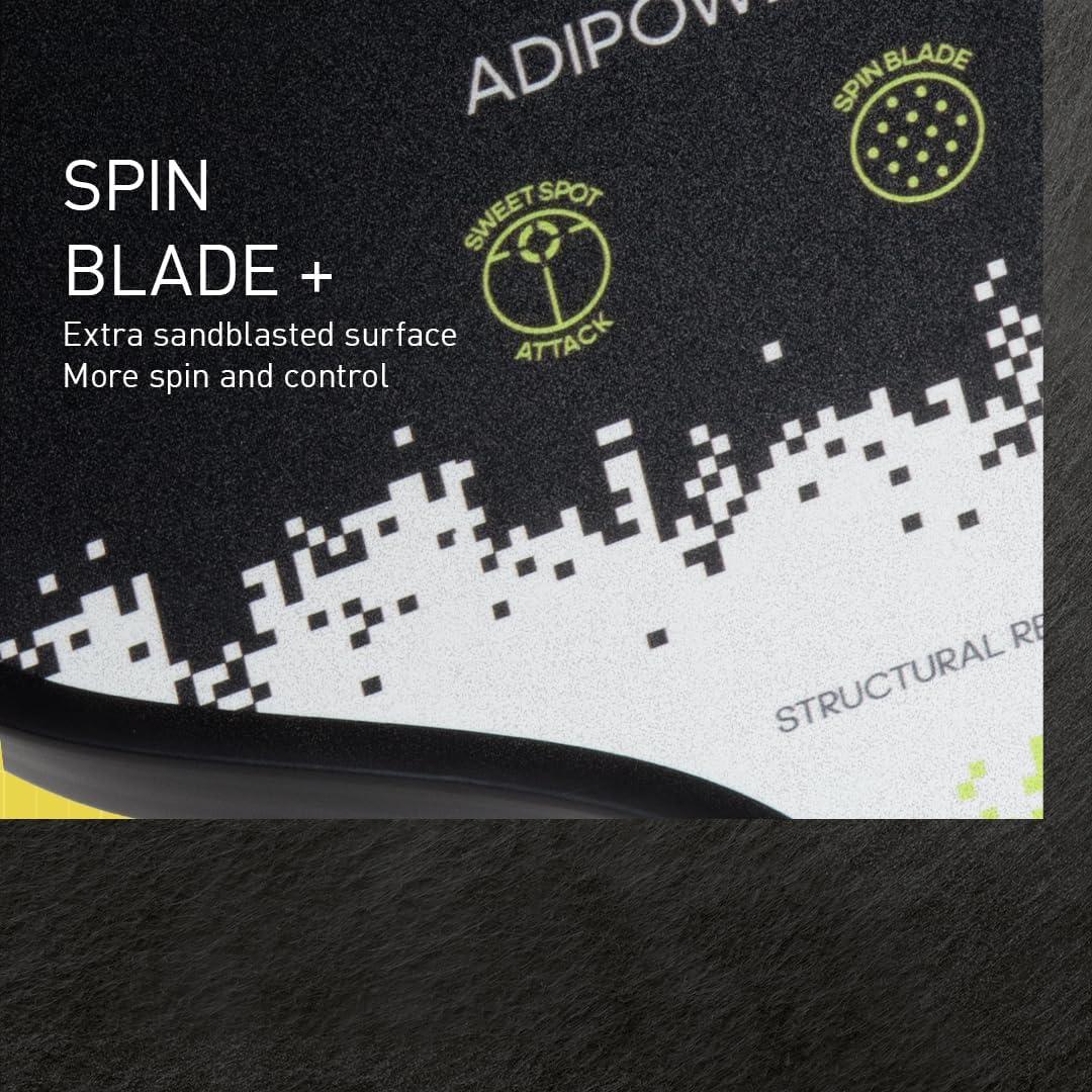imageAdidas Adipower Pickleball Paddle 24k Aluminized Carbon3k Carbon SurfaceClassic Multilayer ConstructionHD Polypropylene Honeycomb CoreFeaturing SpinbladeUSAPA Approved2023 Adipower Team CTRL
