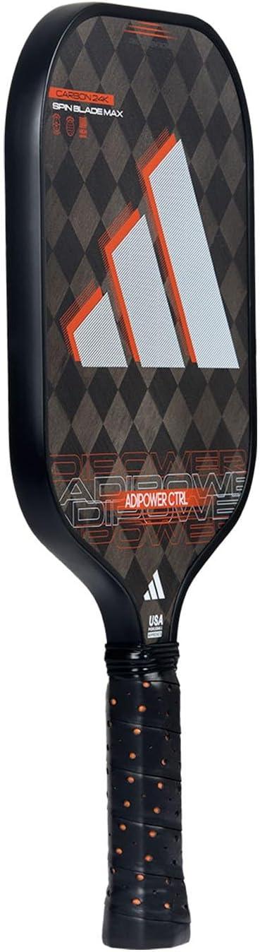 imageAdidas Adipower Pickleball Paddle 24k Aluminized Carbon3k Carbon SurfaceClassic Multilayer ConstructionHD Polypropylene Honeycomb CoreFeaturing SpinbladeUSAPA Approved2024 Adipower CTRL BlackRed