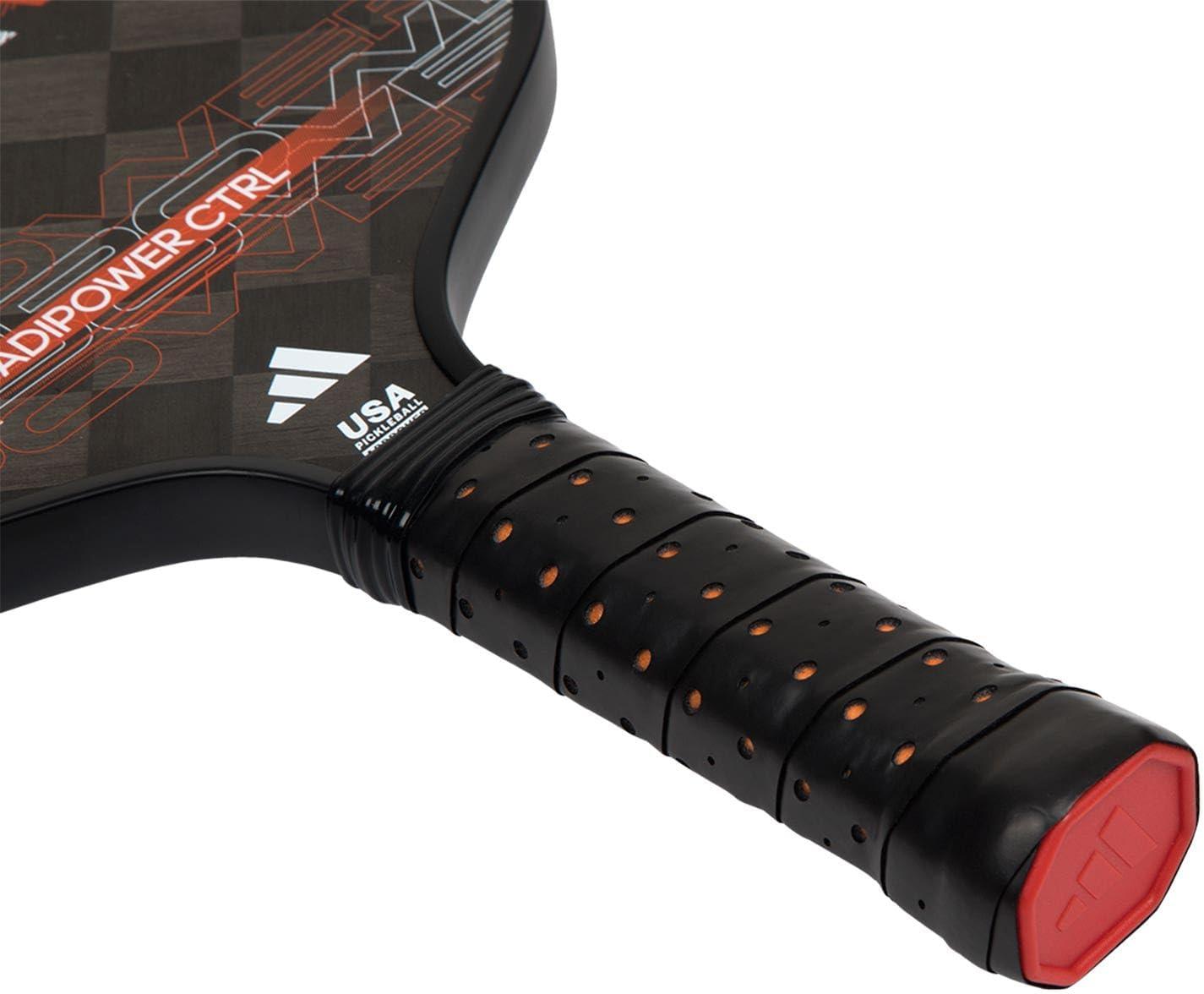 imageAdidas Adipower Pickleball Paddle 24k Aluminized Carbon3k Carbon SurfaceClassic Multilayer ConstructionHD Polypropylene Honeycomb CoreFeaturing SpinbladeUSAPA Approved2024 Adipower CTRL BlackRed