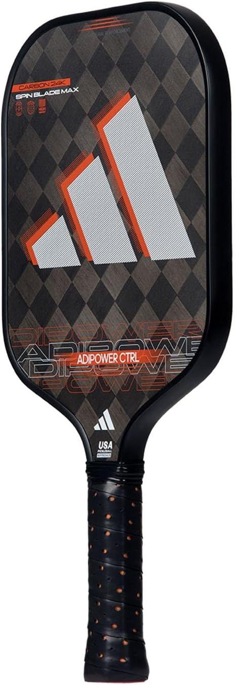 imageAdidas Adipower Pickleball Paddle 24k Aluminized Carbon3k Carbon SurfaceClassic Multilayer ConstructionHD Polypropylene Honeycomb CoreFeaturing SpinbladeUSAPA Approved2024 Adipower CTRL BlackRed