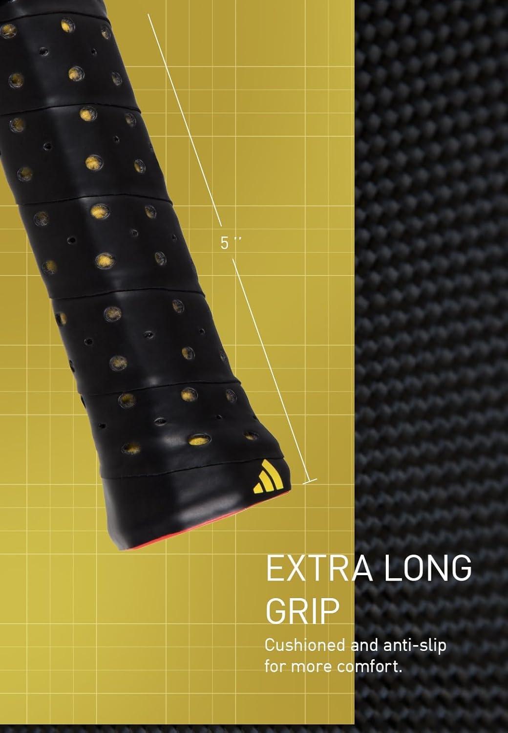 imageAdidas Adipower Pickleball Paddle 24k Aluminized Carbon3k Carbon SurfaceClassic Multilayer ConstructionHD Polypropylene Honeycomb CoreFeaturing SpinbladeUSAPA Approved2023 Adipower ATTK Lime