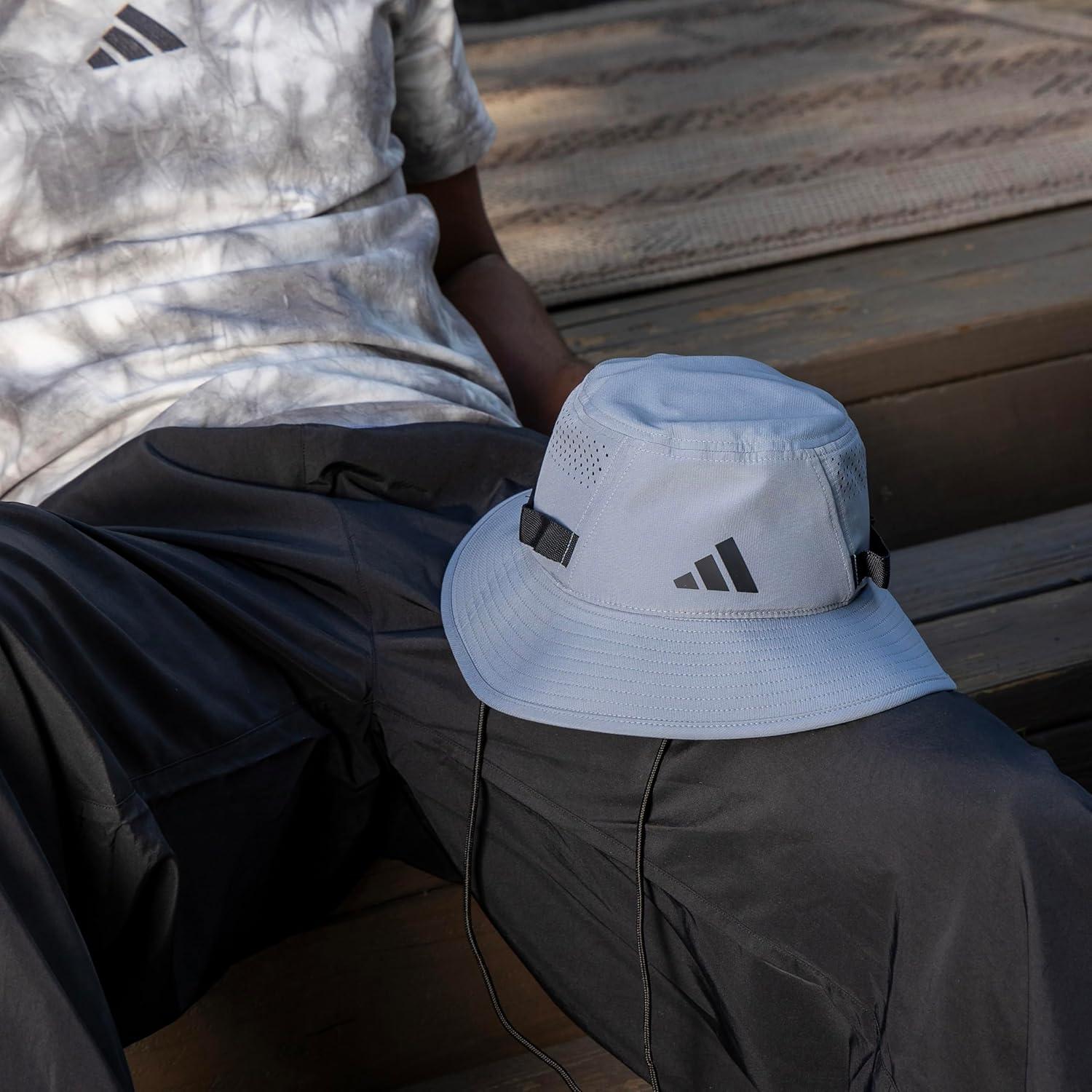 imageAdidas Mens Victory Bucket Hat for Men  Athletic Sun Cap for OutdoorsGreyBlack50
