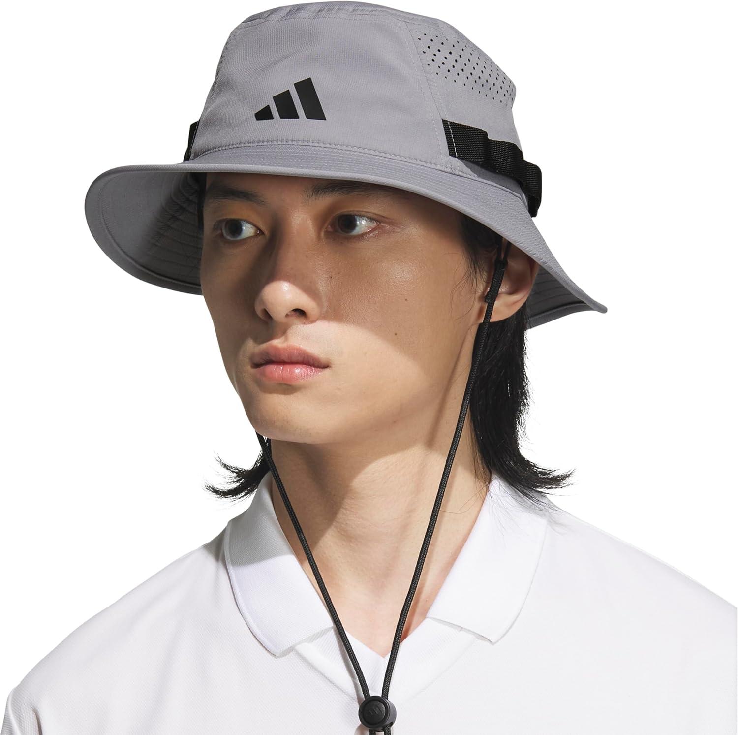 imageAdidas Mens Victory Bucket Hat for Men  Athletic Sun Cap for OutdoorsGreyBlack50