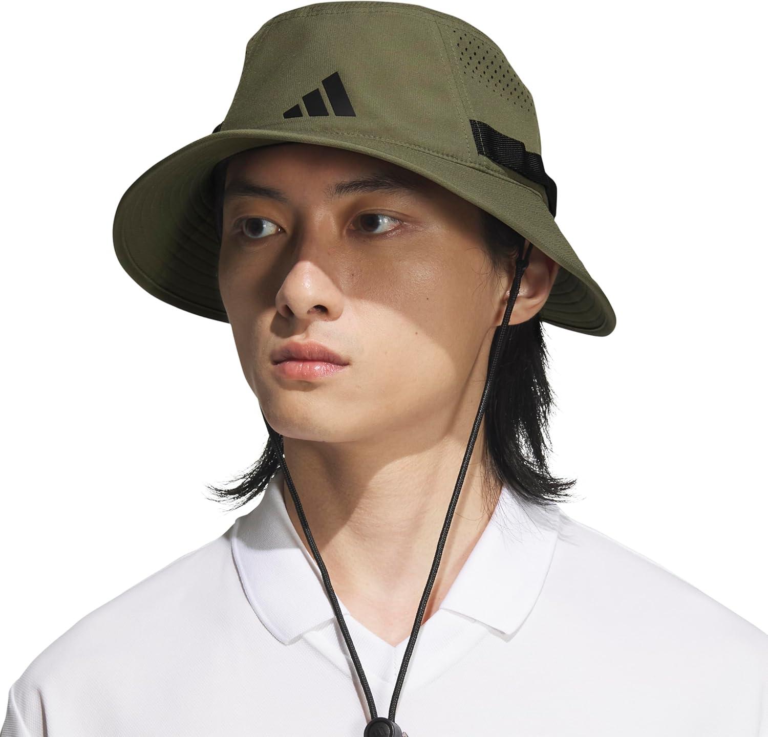 imageAdidas Mens Victory Bucket Hat for Men  Athletic Sun Cap for OutdoorsOlive Strata GreenBlack50