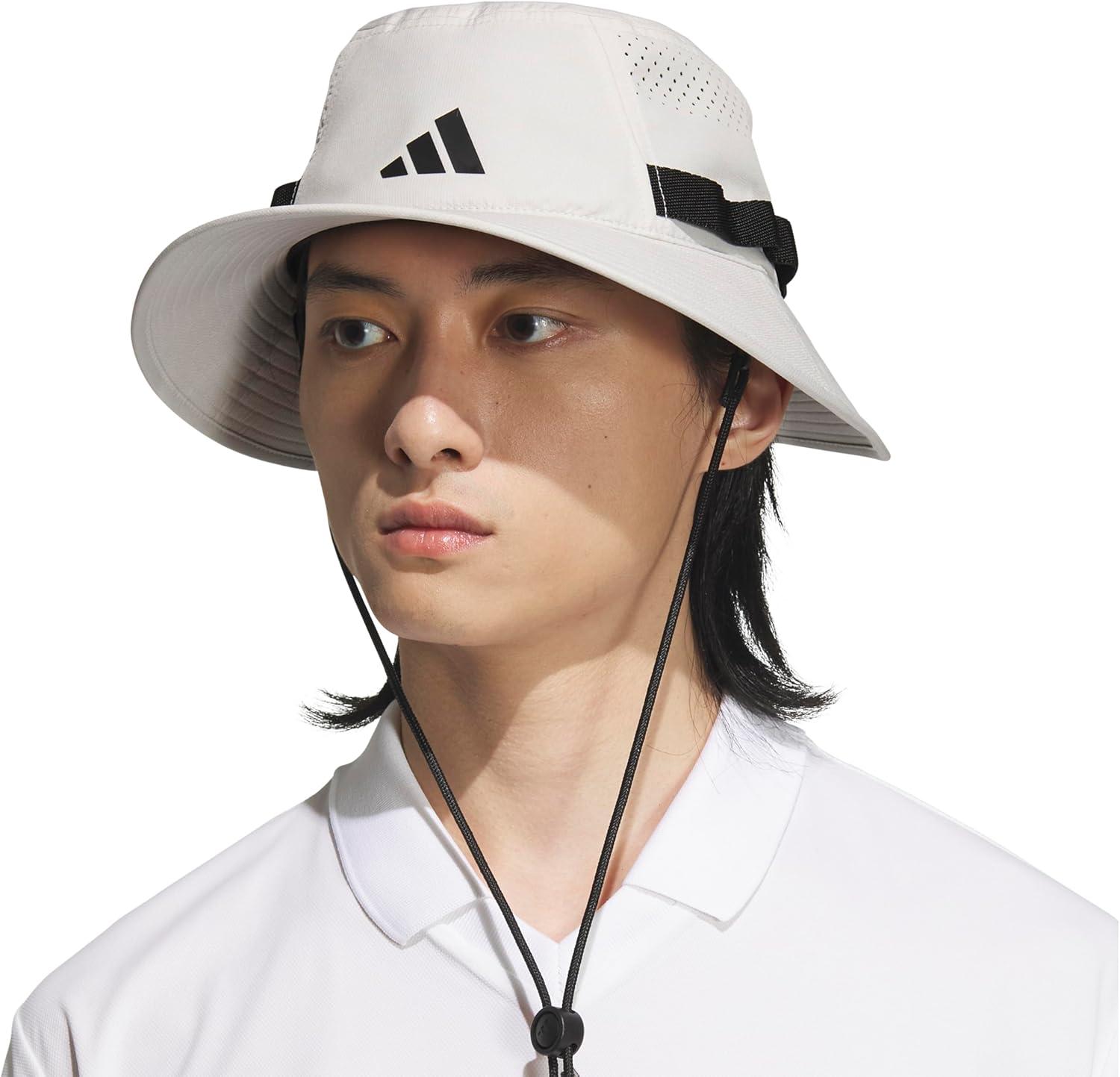 imageAdidas Mens Victory Bucket Hat for Men  Athletic Sun Cap for OutdoorsWonder Alumina GreyBlack50