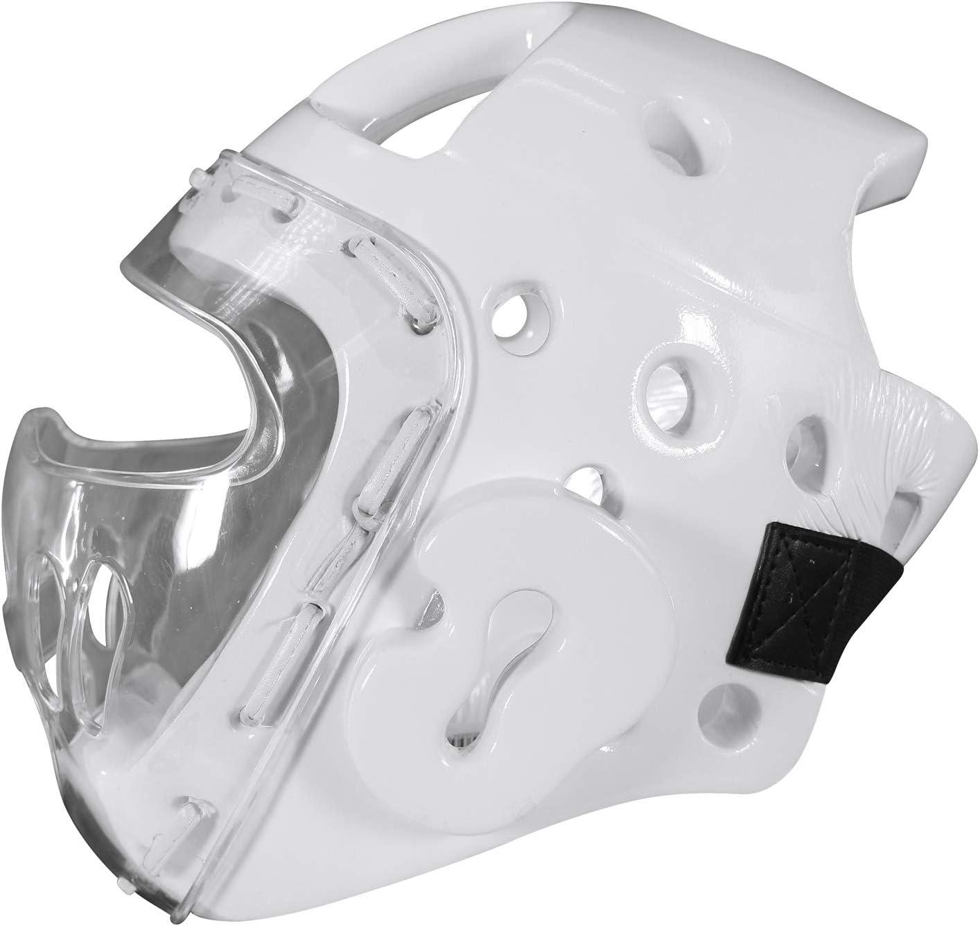 imageadidas Martial Arts Taekwondo Headgear with Face Shield  White Small