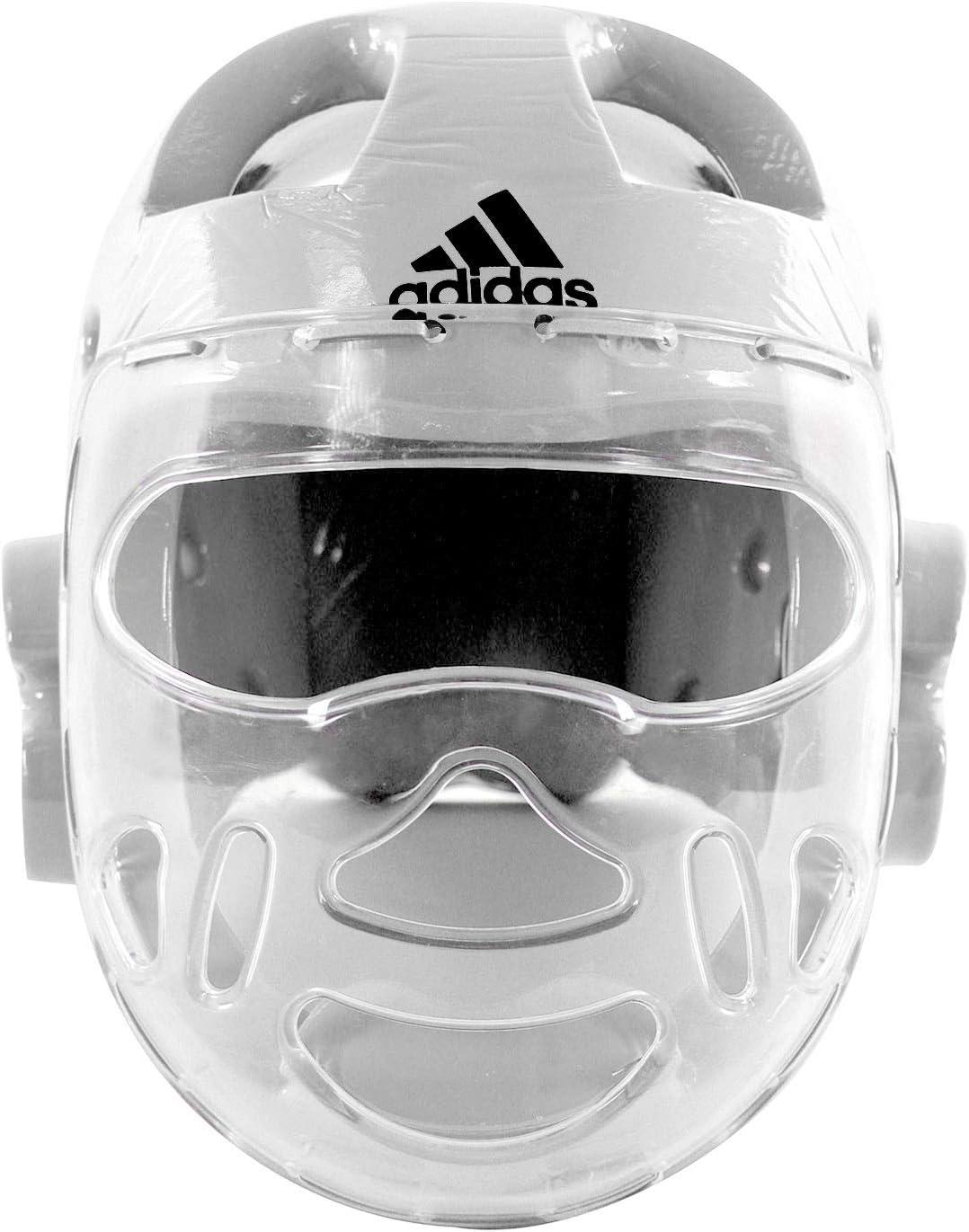 imageadidas Martial Arts Taekwondo Headgear with Face Shield  White Small