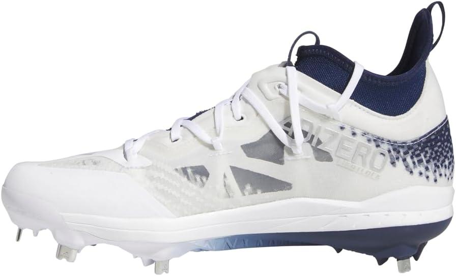 imageadidas Mens Adizero Afterburner 9 NwvTeam Navy BlueSilver MetallicWhite