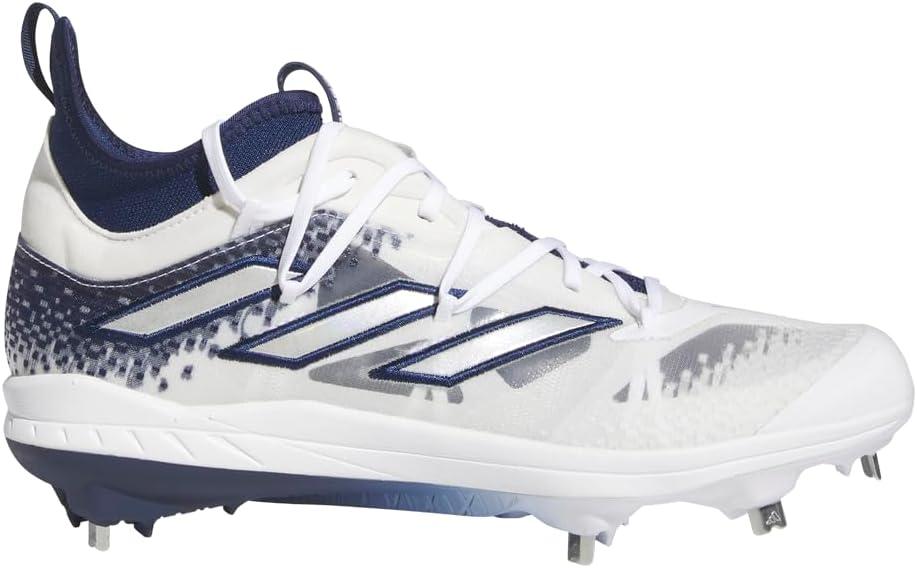 imageadidas Mens Adizero Afterburner 9 NwvTeam Navy BlueSilver MetallicWhite