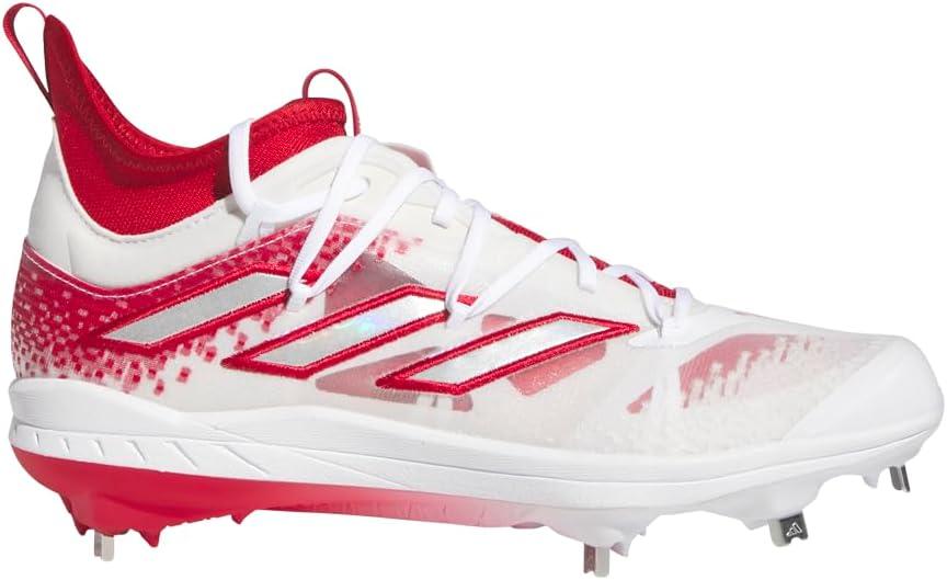 imageadidas Mens Adizero Afterburner 9 NwvTeam Power RedSilver MetallicWhite
