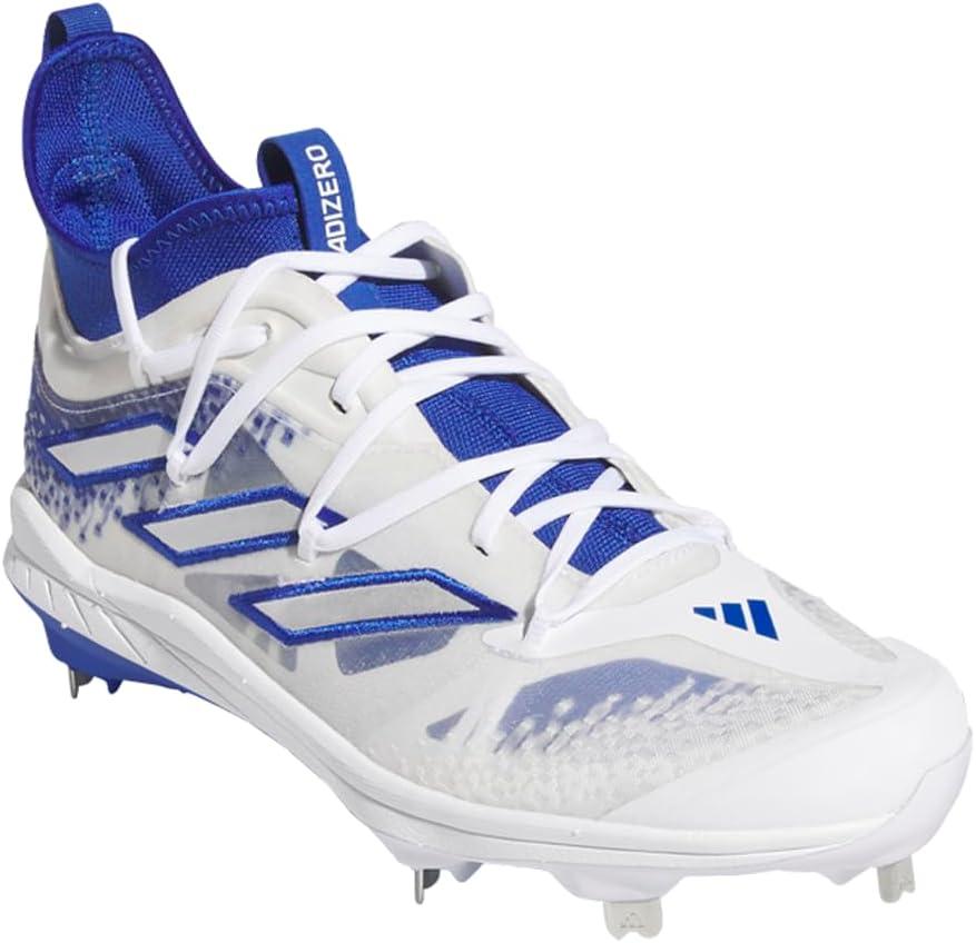 imageadidas Mens Adizero Afterburner 9 NwvTeam Royal BlueSilver MetallicWhite