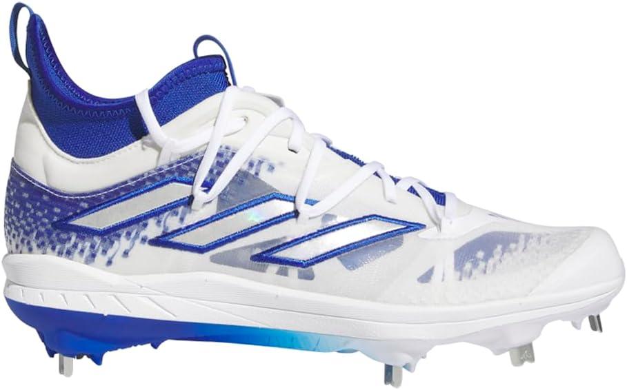 imageadidas Mens Adizero Afterburner 9 NwvTeam Royal BlueSilver MetallicWhite