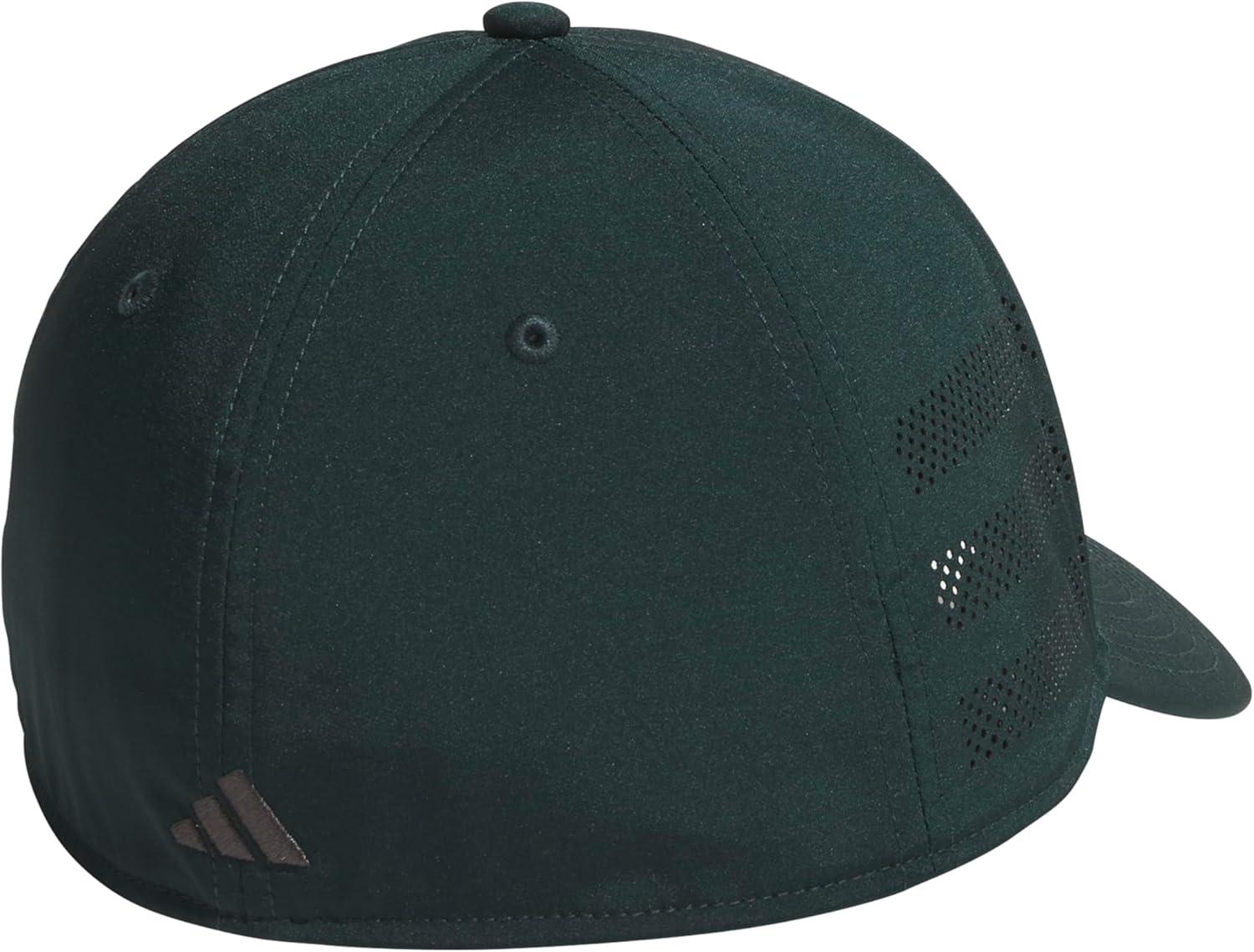 imageadidas Mens Gameday Stretch Fit Baseball CapAurora Green IvyGrey Six
