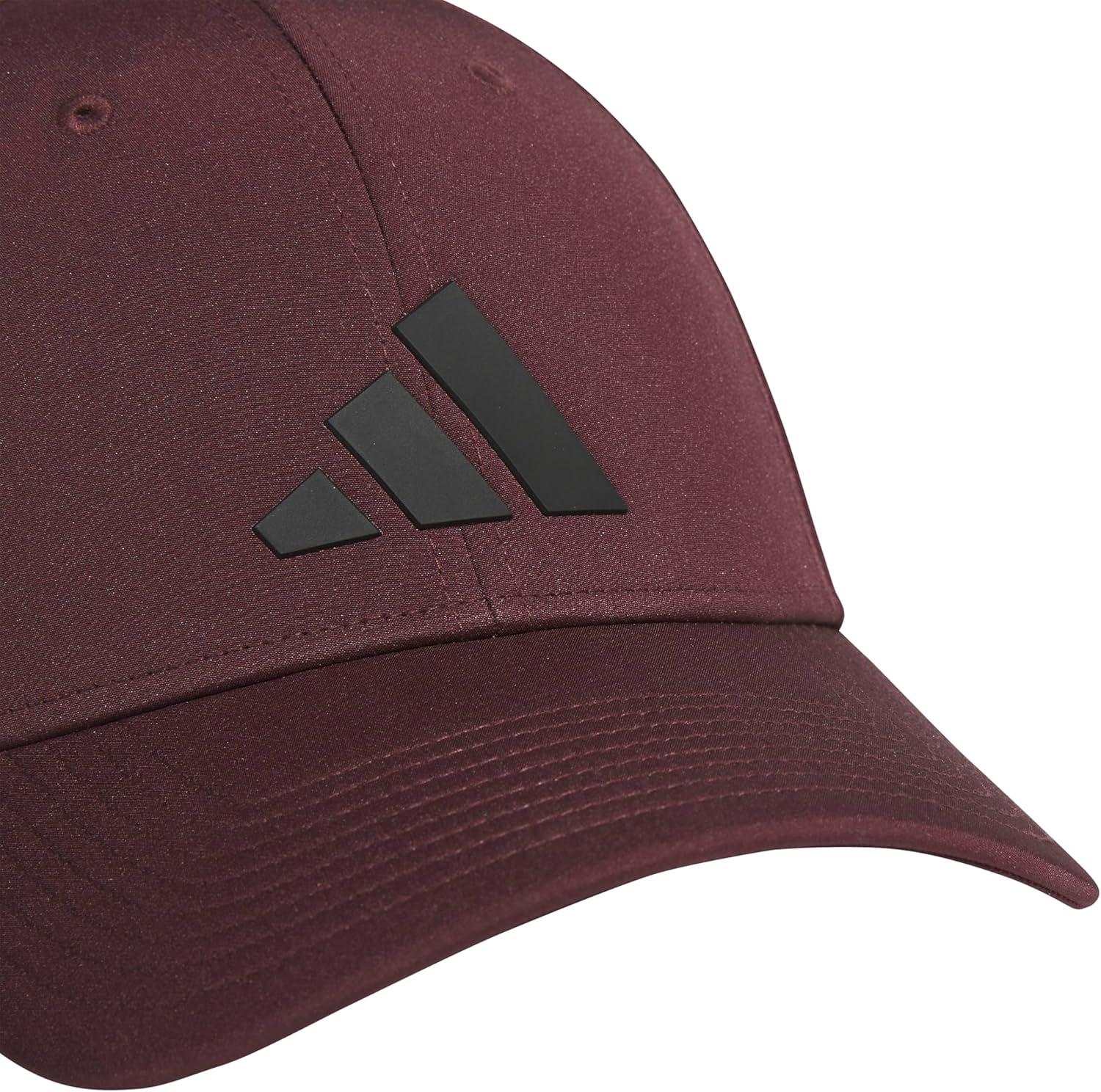 imageadidas Mens Gameday Stretch Fit Baseball CapAurora Ruby RedBlack