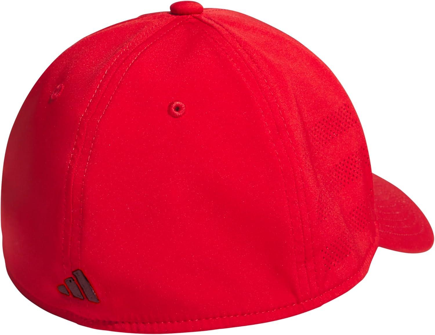 imageadidas Mens Gameday Stretch Fit Baseball CapBetter ScarletShadow Red