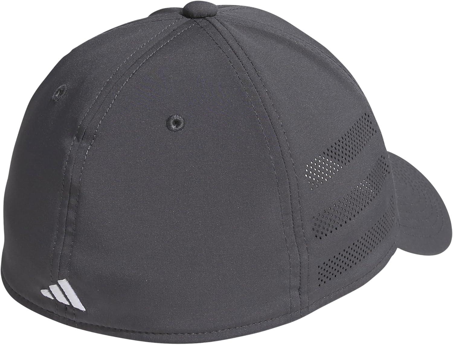imageadidas Mens Gameday Stretch Fit Baseball CapGrey SixWhite