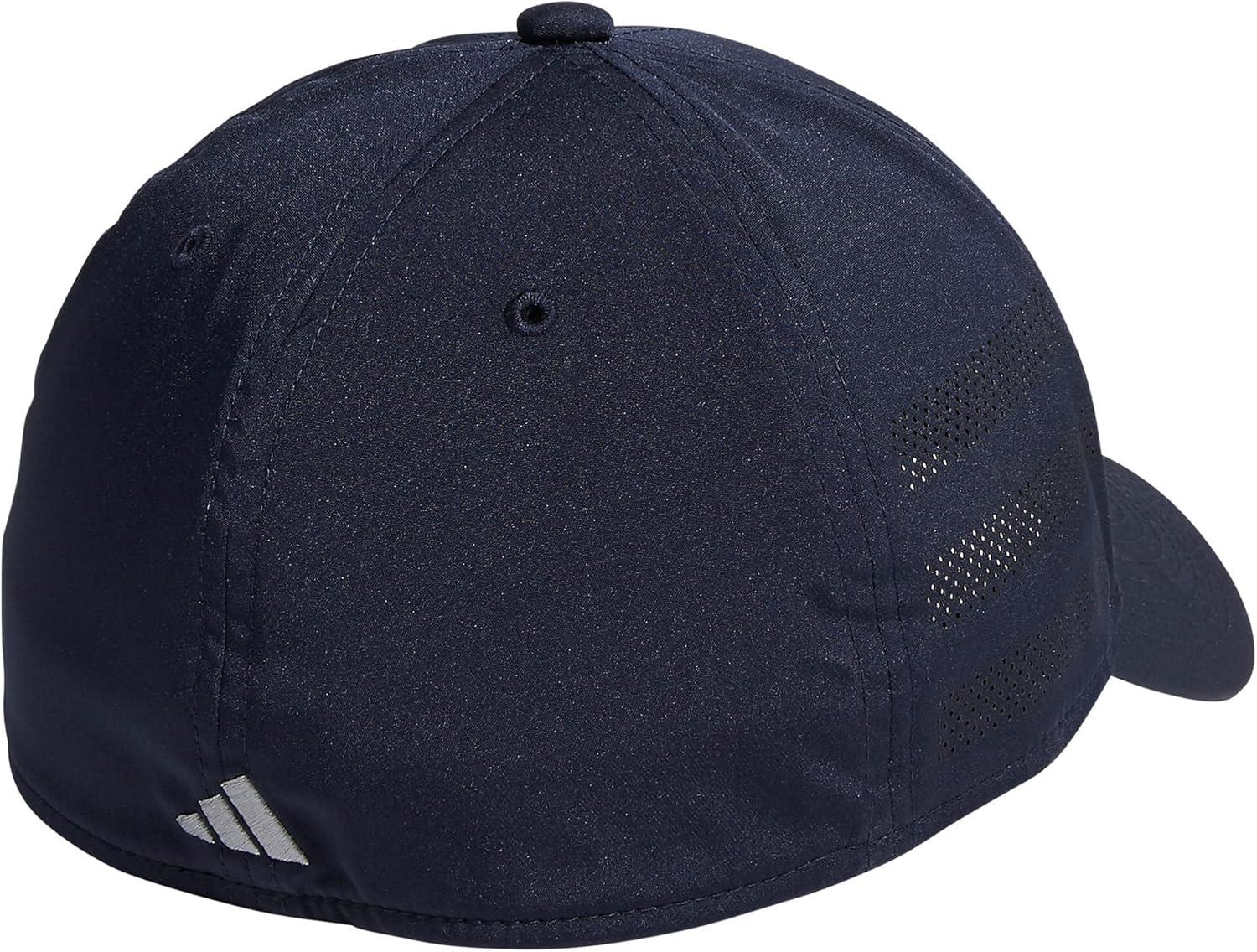 imageadidas Mens Gameday Stretch Fit Baseball CapLegend Ink BlueGrey