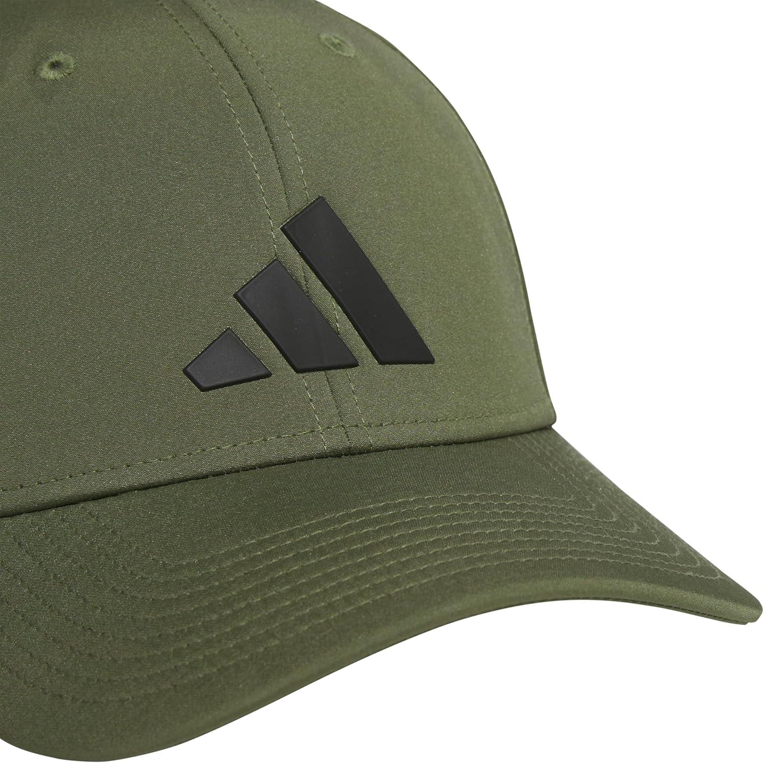 imageadidas Mens Gameday Stretch Fit Baseball CapOlive Strata GreenBlack