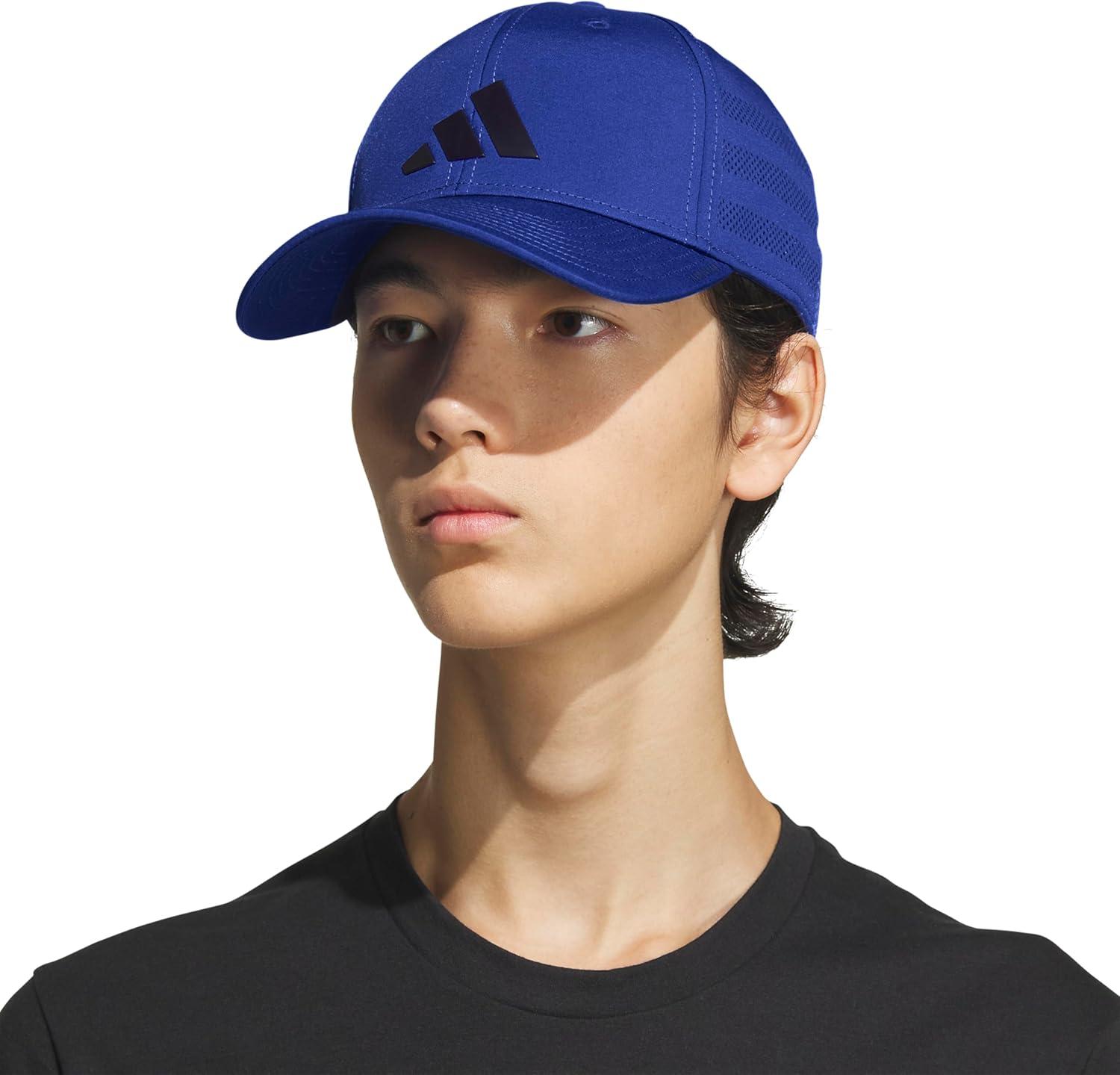 imageadidas Mens Gameday Stretch Fit Baseball CapSemi Lucid BlueLegend Ink Blue