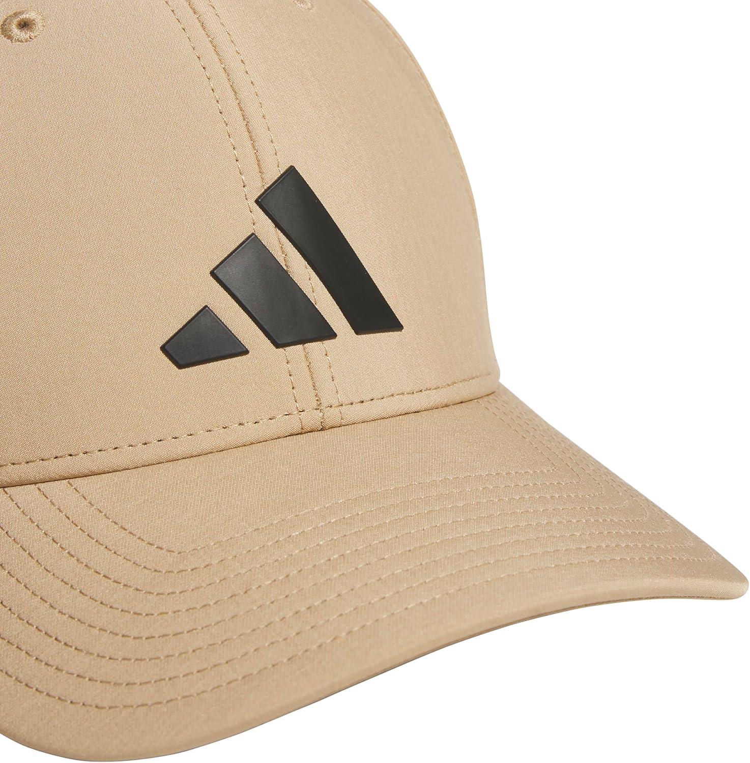 imageadidas Mens Gameday Stretch Fit Baseball CapWarm Sandstone BeigeBlack