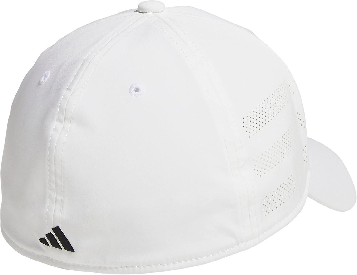imageadidas Mens Gameday Stretch Fit Baseball CapWhiteBlack