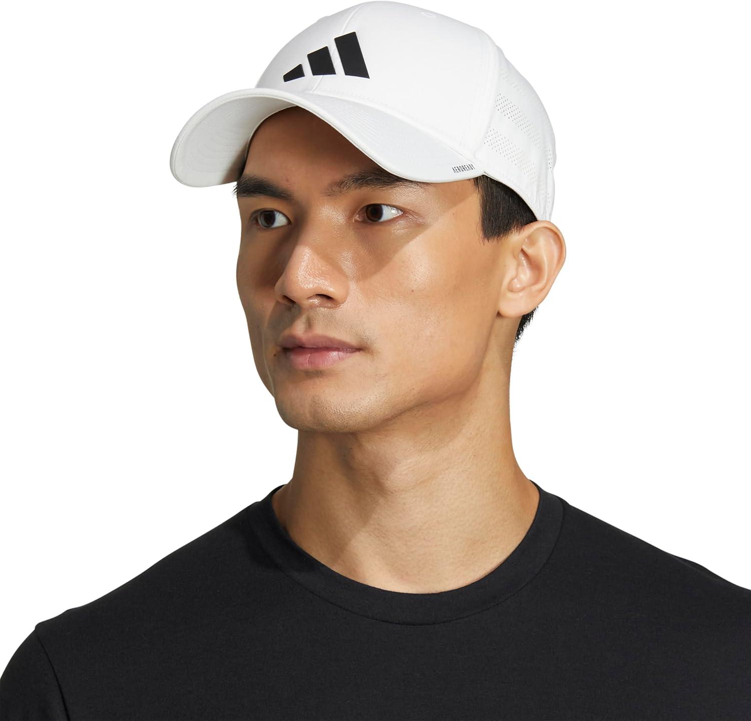 imageadidas Mens Gameday Stretch Fit Baseball CapWhiteBlack