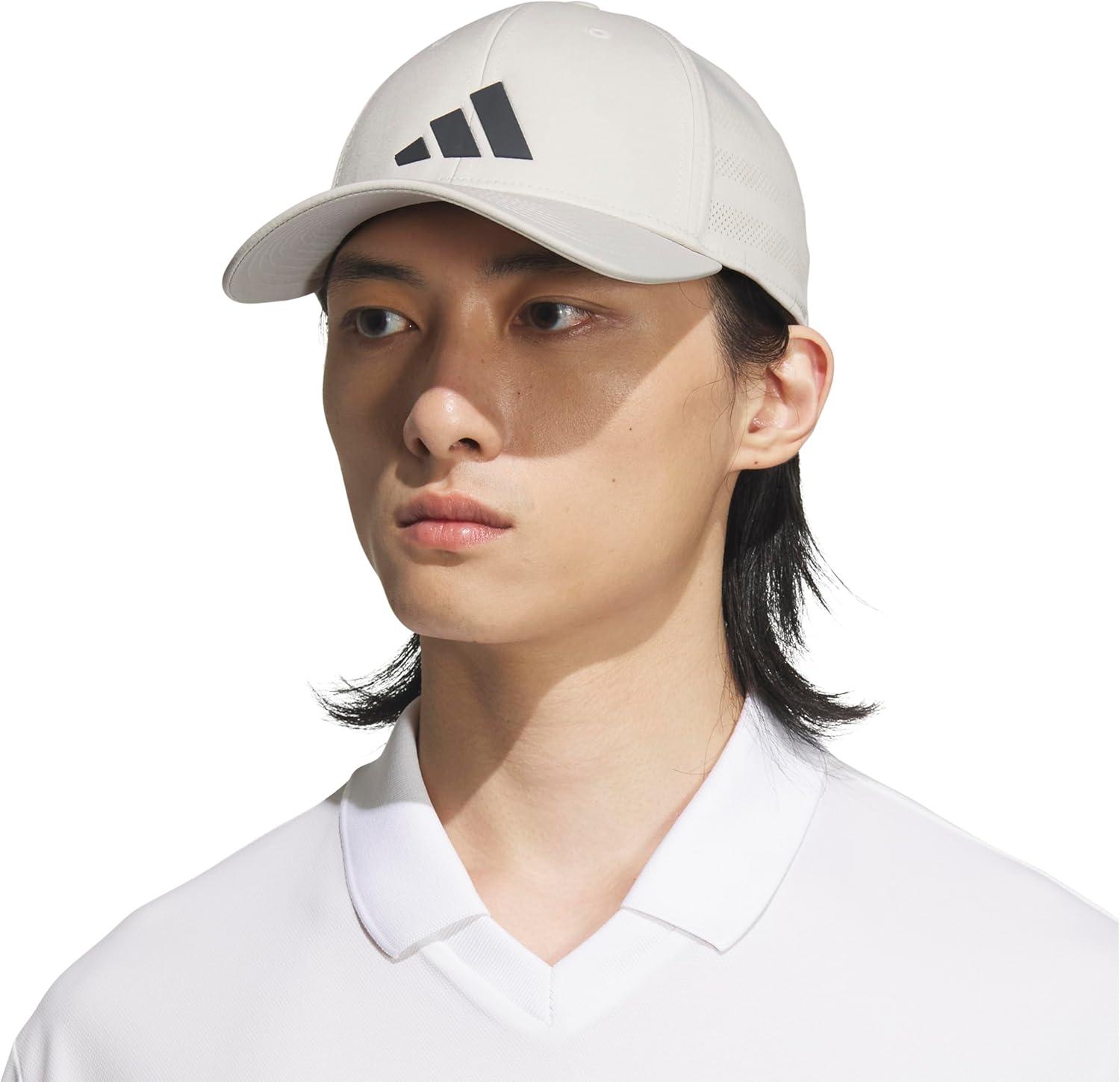 imageadidas Mens Gameday Stretch Fit Baseball CapWonder Alumina GreyGrey Six